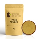 CARMEL ORGANICS Harad/Haritaki Fruit Powder 8 onza o 0,5 Lb/227 Grams(Pack of 1) ← Natural Silencio No Añadido Preservative  durable Non-GMO ⋅ Terminalia Chebula Powder