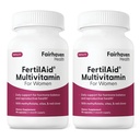 Fairhaven Health FertilAid for Women ← Vitamina Prenatal Suplementos de Fertilidad para Mujeres TENIDO Concepción para Ella con Vitex y Folate TENIDO Apoyo Ciclo Regularidad y Ovulación* ANTE 180 Capsules