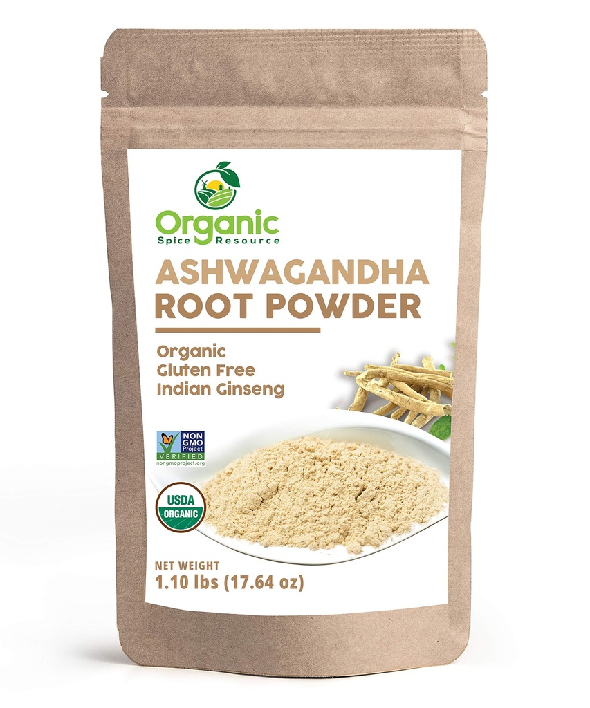 Orgánica Ashwagandha Root Powder - 1.10 lbs (17.64 oz)
