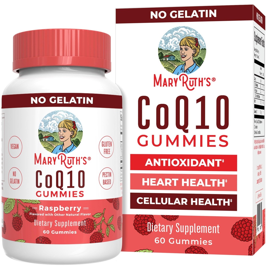 MaryRuth Organics CoQ10 Gummies ← Coenzyme Q10 peru Gummy Supplements for Heart Health & Cellular Health ← Antioxidant tención CoQ10 120 mg ← Vegan ← No-GMO Silencio Gluten Free ← 60 Conteo Silencio 1 Mes de Suministro