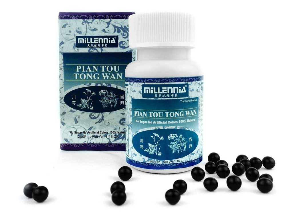 Millennia Herbal Suplemento - Pian Tou Tong Wan - 1 Botella