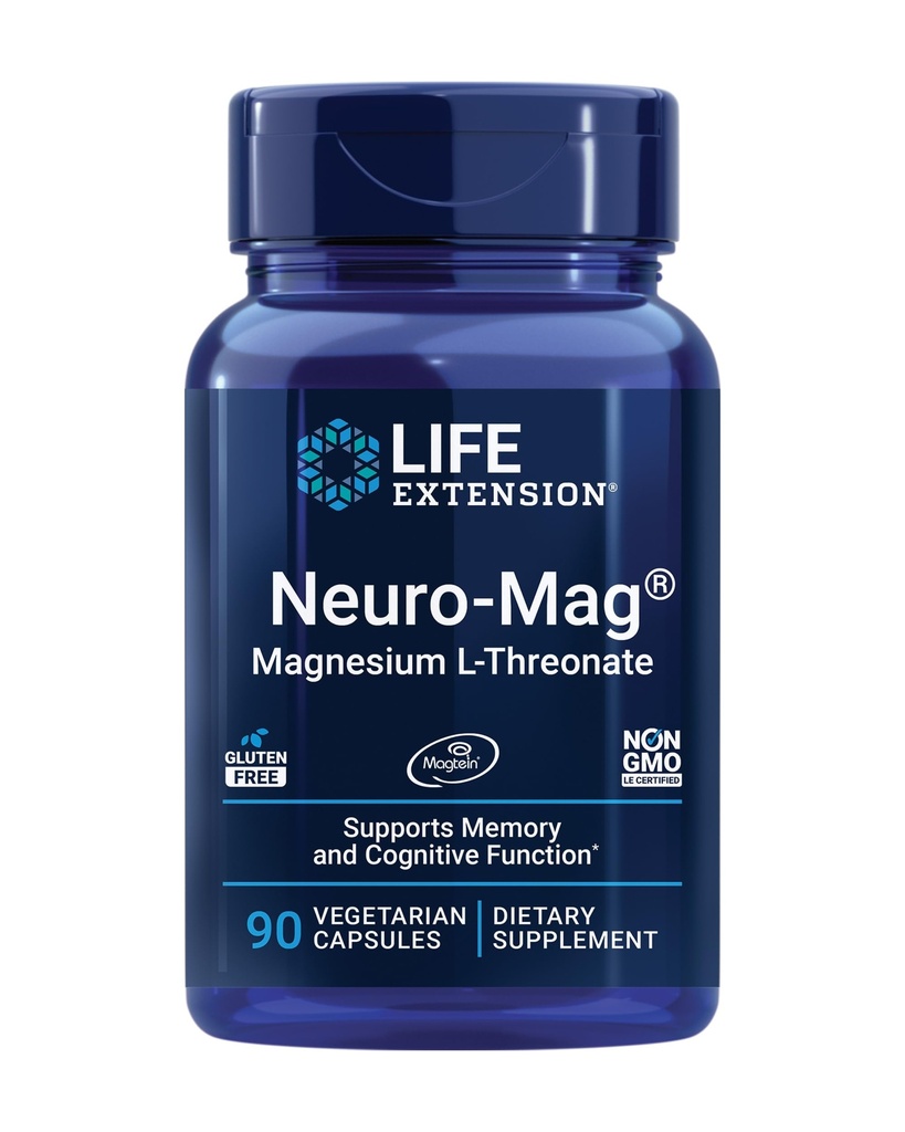 Extensión de vida Gamma E Mixed Tocopherols " Tocotrienols 60 Softgels y Neuromag Magnesium L-threonate 90 Vegetarian Capsules Bundle