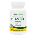 NaturesPlus Sustained Release 1000 mg Vitamina C - 60 Tablets - With Rose Hips - Vegetarian, Gluten Free - 60 Servings