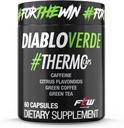 Diablo Verde Thermo Caps - 395mg Caffeine, Citrus, Café Verde, Té Verde - 60 cápsulas, 60 piezas