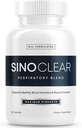 SinoClear Lung Detox " Sinus Pressure Relief Supplement (60 Caps): Clean and Natural Nasal Decongestant, Sinus Relief, " Lung Cleanse Blend - NAC, Andrographis, " Thyme Leaf - GMO-Free " Made in USA