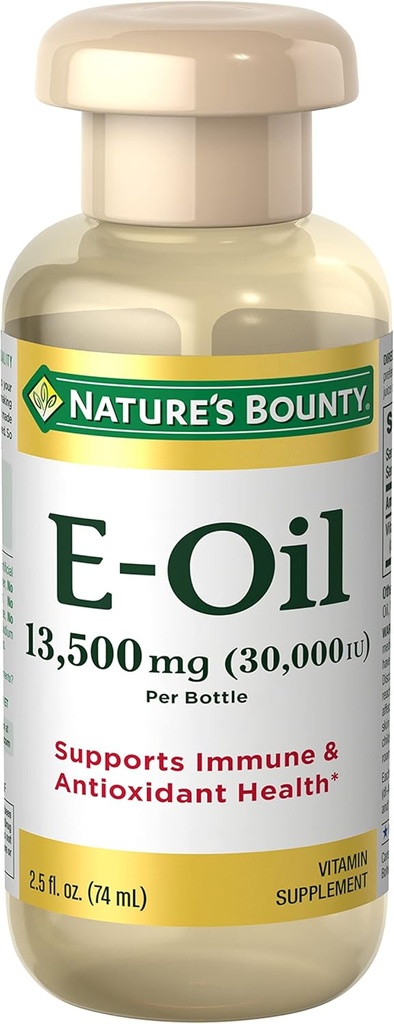 Aceite de vitamina E de la naturaleza, soporta inmuno " antioxidante " , 30.000UI vitamina E, tópica o oral, 2,5 oz