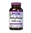 BlueBonnet Nutrition Methylfolate 1000 mcg, for Energy, Mood, and Prenatal Health*, Non-GMO, Vegan, Kosher Certified, Gluten-Free, 60 Vegetable Capsules, 60 Serviciones