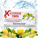 Suplemento de fibra de Krampade Electrolitos Polvo - 9g Fibra Prebiótica + 2000mg Suplemento de potasio + Magnesio ← Alivio de cáñamo ← Hidration Packets