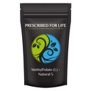 Prescrito para la vida Methyl Folate Powder ← Bioavailable Folic Acid para apoyar la salud cerebral Ø Pura vitamina B9 Folate Suplemento para mujeres y hombres (5 kg / 11 lb)