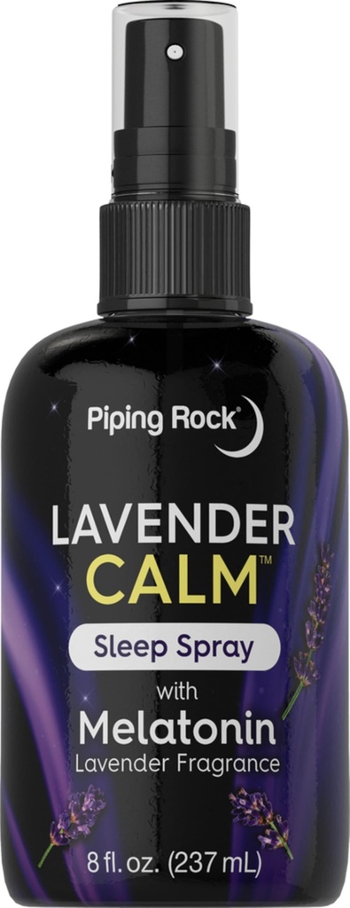 Piping Rock Melatonin Sleep Spray for Adults  8 fl oz ← Melatonin " Lavender for Pillow, Room " Body ← Nighttime Calm Mist