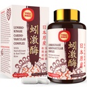 Lumbrokinase 100mg (Actividad Max 1,000,000 LKU),Nattokinase 100mg-2,000 FU de Actividad y Rice de Levadura Roja 300mg, Potente Lumbrokinase Enzymes Suplemento para Circulatorio,Cognición,60 Capsules(Pack of 1)