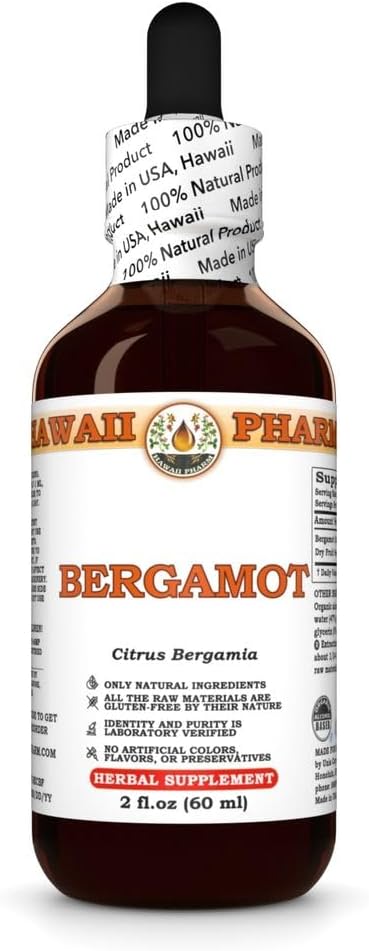 Extracto de Bérgamo, Tintura para Equilibrio de Lipid, soporta Claridad Cognitiva, Eases Joint Discomfort, Natural Wellness - 2 fl.oz