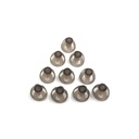 Audiing Aid Domes 8mm Smoky Gray Tips Ear Pieces Confortable para Open Fit BTE Amplificador de sonido PSAP Kit Invisible, Excepto por RIC 8mm (M * 10)