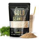 Mar irlandés Moss Powder Gold 3 Oz – 100% Orgánica St. Lucia Sea Moss ¦ Superfood Wildcrafted para Gut Health, Immune Support, Vegan, Gluten-Free ← Hace 120+ Fl Ounces de Gel por Luscious Spice Emporium