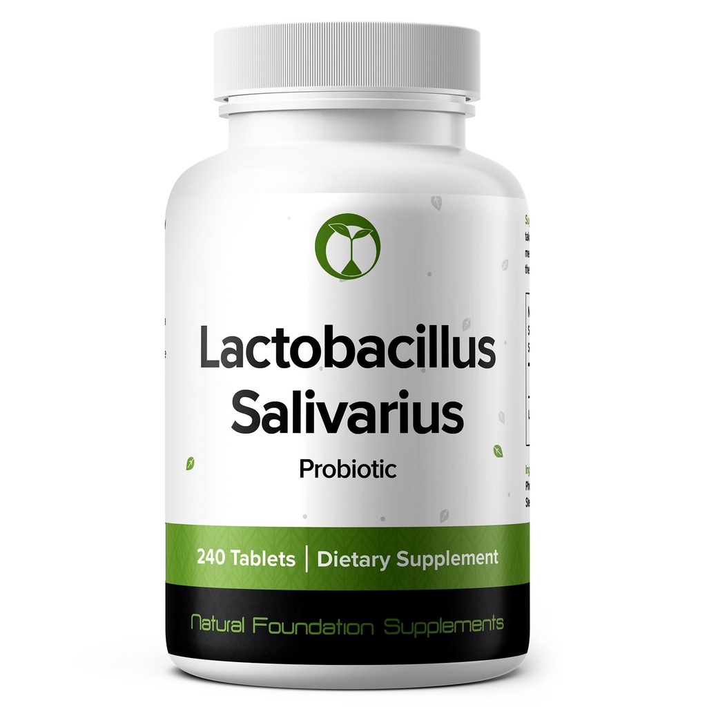 Lactobacillus Salivarius Probiotic 240 Tablets (4 Month Supply) – Strain investigado LS97 – 3 Billones CFU – Digestivo " Oral Health Support – GMP certificado (240, Lactobacillus Salivarius)