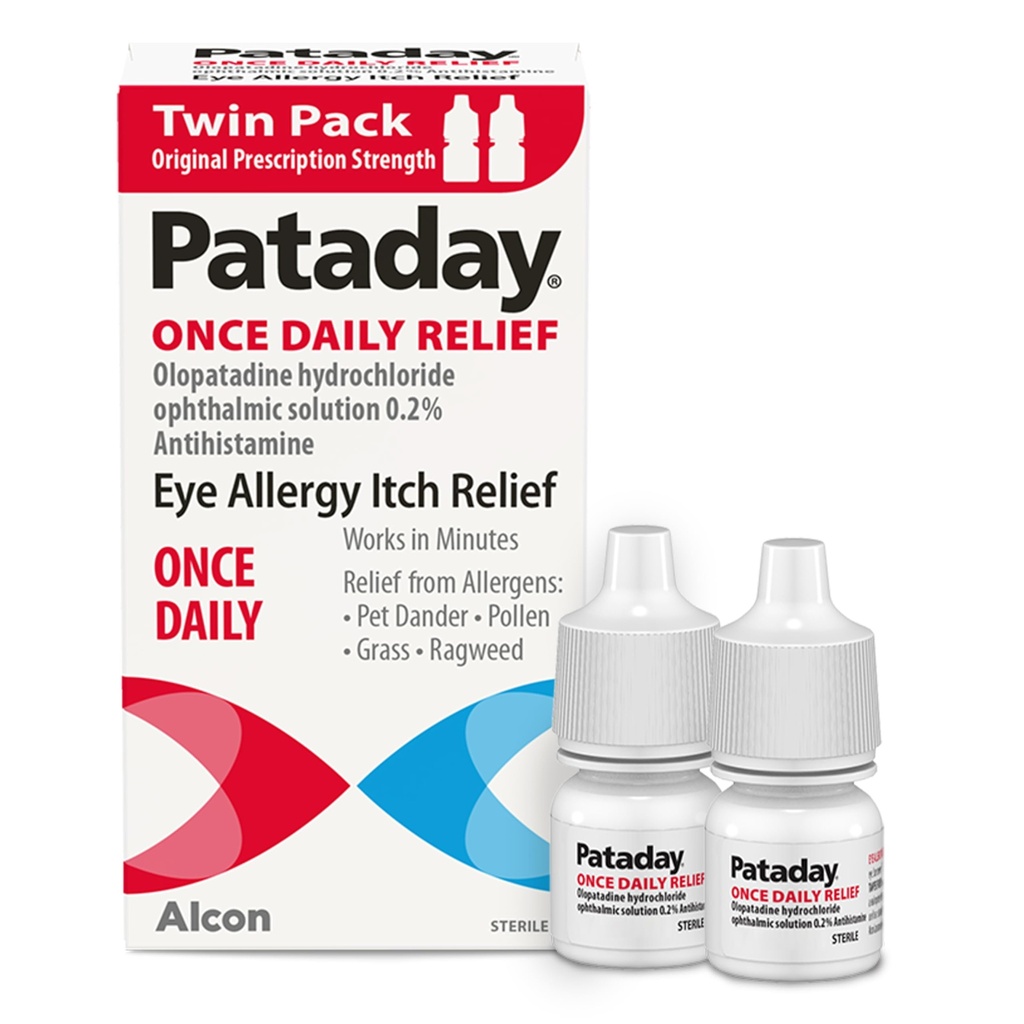 Pataday Una vez Alivio diario Alergía Ojo gotas por Alcon, para Alergía Ojo Alivio Itch, 2,5 ml (Pack de 2)