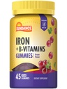 Sundance Iron Gummies Silencio Plus B-Vitamins ← 45 Vegan Gummies ← Grape Flavor ← Vegan, Non-GMO, y Gluten Free Supplement