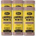 Viter Energy Caffeinated Mints 40mg Caffeine, B Vitaminas, Sugar Gratis. (Chocolate Mint, 20pcs, 6 Pack)