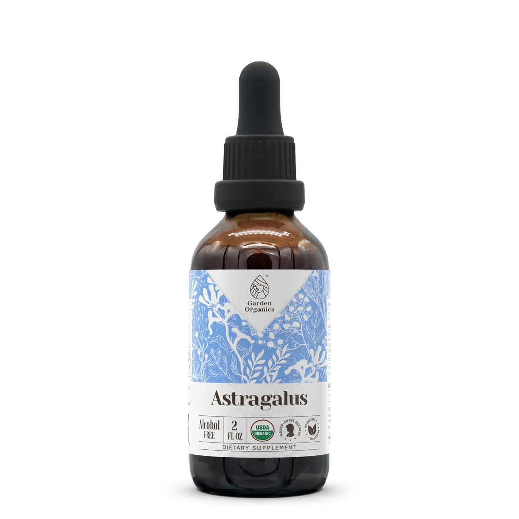 Astragalus USDA Organic Alcohol-Free Extract ← Suplemento dietético, High-Potency Tincture ← Natural Certified Organic Astragalus (Astragalus membranaceus) Dried Root (2 oz)