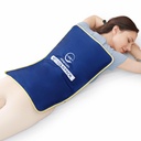 Extra Large Reusable Gel Ice Pack for Injuries (23"x15") ← Gran paquete de hielo para el alivio de dolor de espalda, recuperación de cirugías post, paquete frío flexible para el dolor de espalda inferior