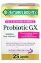 Bounty Probiotic GX, Ayuda con Gas ocasional y Bloating, Suplemento dietético, Salud Digestiva, 25 cápsulas