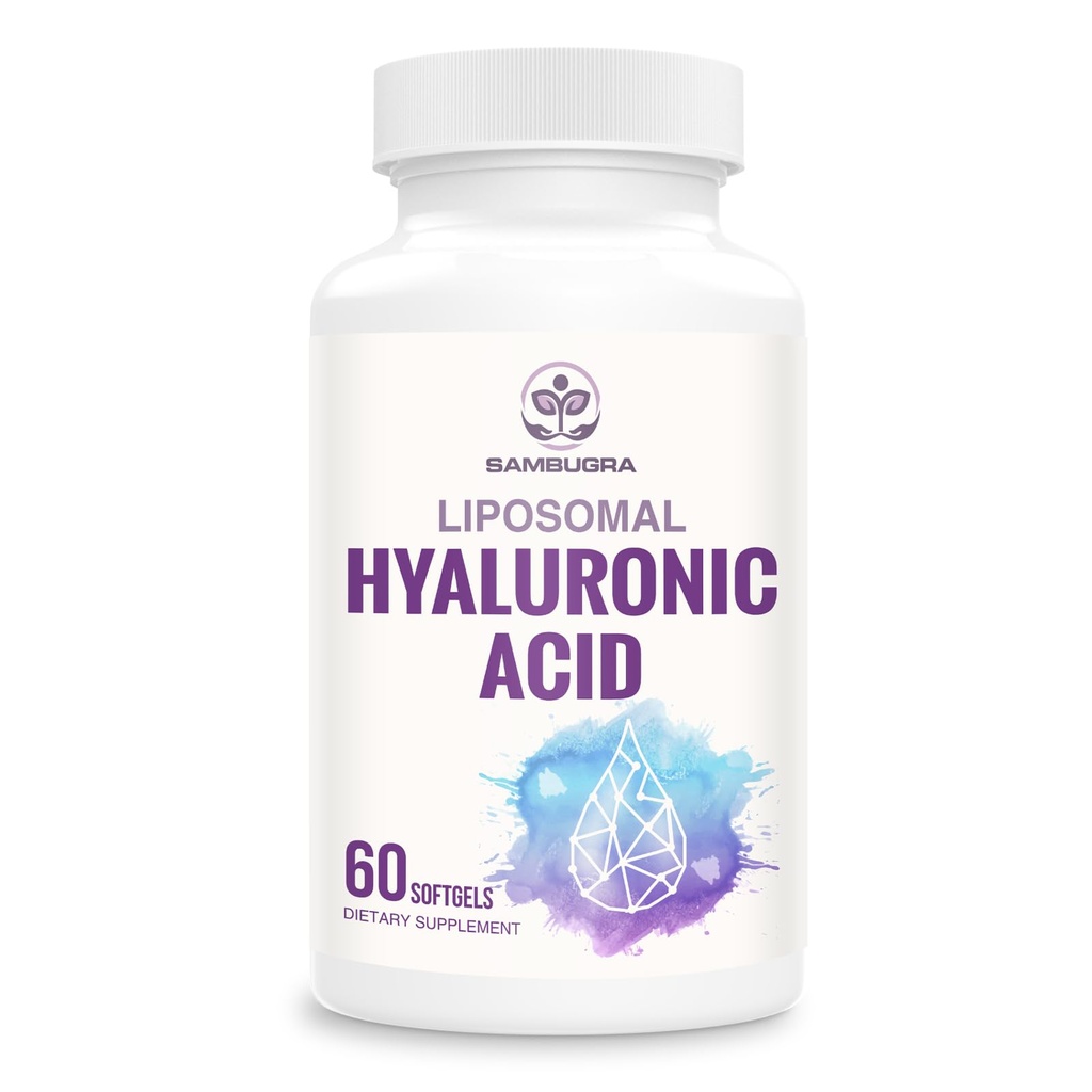 Liposomal Acid hialurónico 1000mg, alta biodisponibilidadCápsulas de ácido hialurónico, suplemento dietético Apoyo Esquía y Huesos, 60 cápsulas