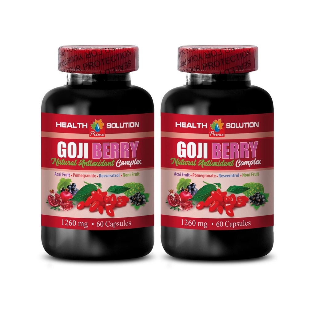 antioxidante multivitamina - GOJI BERRY - NATURAL ANTIOXIDANT COMPLEX - Resveratrol natural - suplemento antioxidantes - bayas goji superalimentos, suplementos goji berry, antioxidante superalimentario, 2B 120Caps