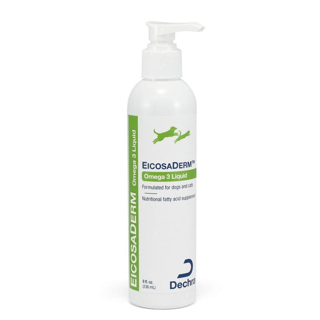 Dechra EicosaDerm Omega 3 Liquid for Dogs & Cats - Suplemento de ácido graso nutricional, 8 Fl Oz (Pack of 1)