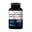 Ultra Strength Phosphatidylserine Suplemento 500mg Por Serving, 240 capsules peru Soy Free, derivado de la Lecithin de girasol - Apoyo Cognitive Health and Brain Function – Non-GMO