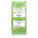 Vagisil Wipes for All Over Cleaning, Health Detox, Formulado con Aceites Esenciales, 20 Uvas en un Pouch Re-Sealable (Pack of 1)