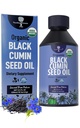 Organic Black Cumin Seed Oil-USDA-Cold Presionado – hasta 6X Stronger Thymoquinone- Pure Nigella Sativa Cumin Seeds - Suplemento Premium para Immune Support, Antioxidant, Calming, Skin & Hair (8.5 oz)