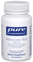 Pure Encapsulations Alpha Lipoic Acid 200 mg - 200mg ALA - Liver & Antioxidant Support* - for Nerve Health & Carb Metabolism - Vegan " Non-GMO Supplement - 60 Capsules