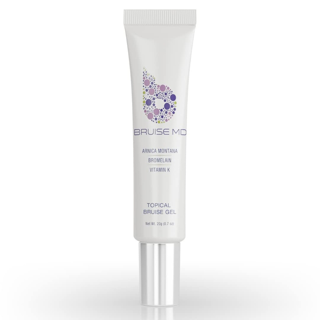 Gel tópico para el cepillado y la hinchazón, 20% Arnica, Bromelaina, 2% Oxido de vitamina K, 20g (0.7 fl oz) – Fórmula de Tratamiento de Bruja Concentrado Avanzado