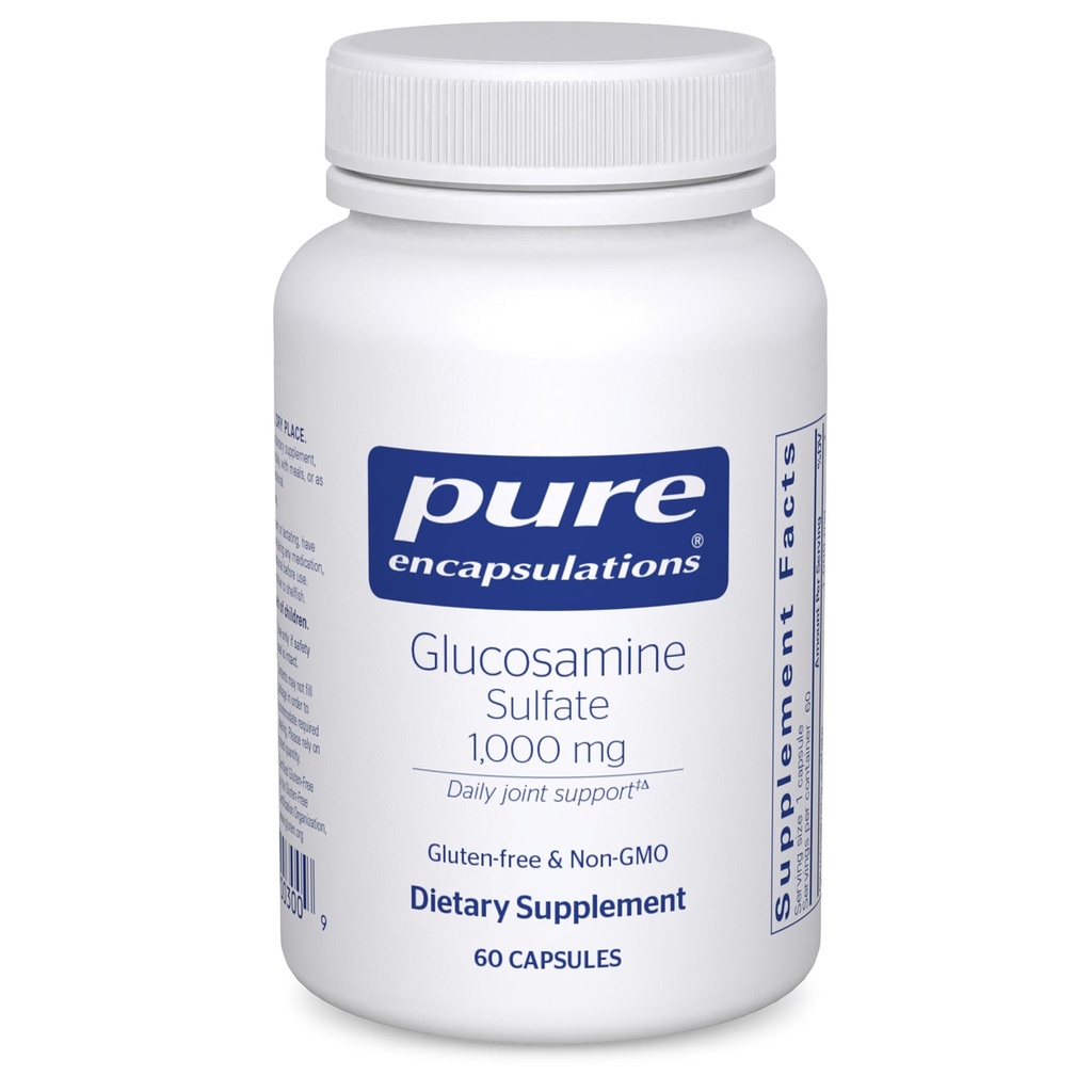 Pure Encapsulations Glucosamine Sulfate 1,000 mg ← Suplemento para el Soporte Conjunto y la Movilidad, Cartilage Health, and Connective Tissue*