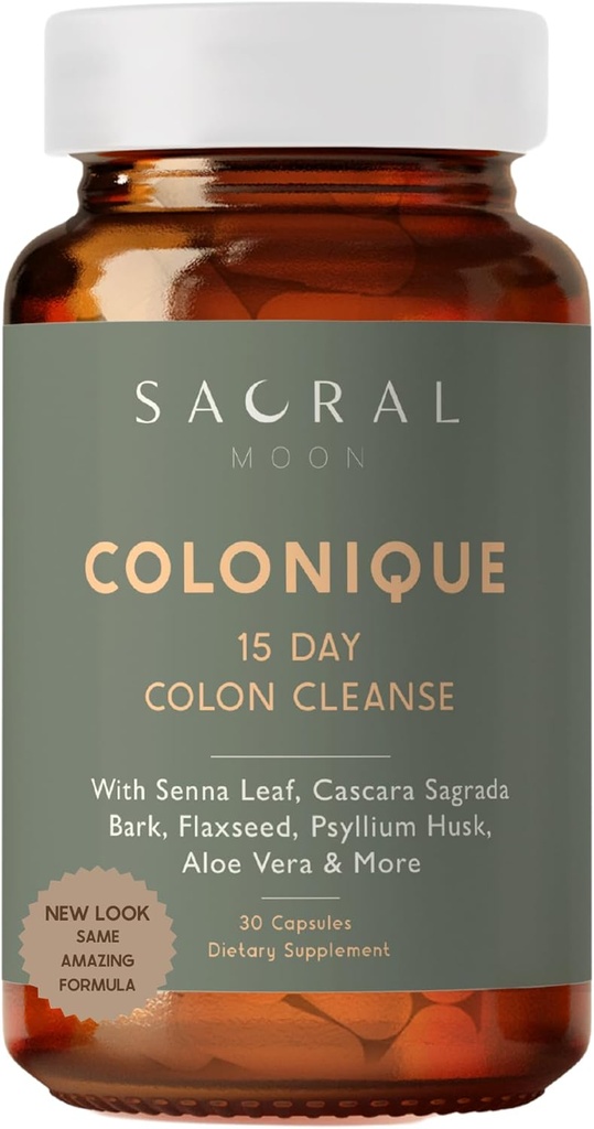 15 días Colon Cleanse - Asistencia Digestiva para la limpieza, Senna Leaf, Cascara Sagrada, Psyllium Husk, Flaxseed, Aloe Vera, Probiotics and More. Constipation Relief.
