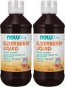 AHORA Suplementos, Elderberry líquido para niños con zinc y astragalus, Immune Support*, 8 onzas, Packaging May Vary (Pack of 2)