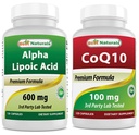 Mejores Naturales Ácido Lipoico alfa 600 mg " COQ10 100 mg