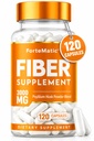 Estados Unidos más fibra rica Suplemento 120 cápsulas Mega Dose 3000mg Blend Psyllium Husk, Aloe Vera, Chia Seed " Flaxseed Powder Gut Health, Limpieza, Estreñimiento