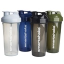 Smartshake Lite 4-Pack Protein Shaker Bottle 800 ml  durable 27 oz - Leakproof Screw-on Lid - BPA Gratis – Unisex - Mist Gray, Army Green, Black, Navy Blue