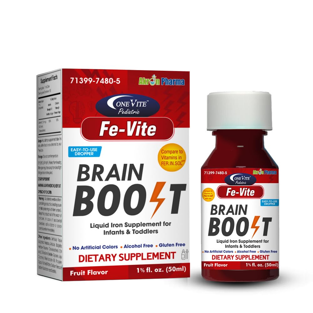 gotas pediátricas FE-Vite ANTE Líquido Iron Suplemento TENIDO 50ml, 1,66 Fl Oz (Pack of 1)
