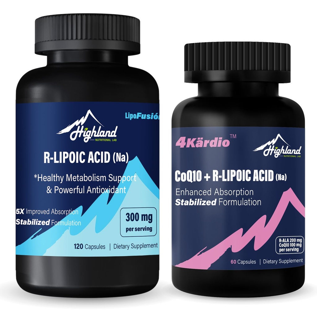 R-Lipoic Acid (Na) + CoQ10 y R-Lipoic Acid (Na) Bundle