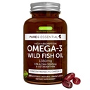 Igennus Ultra Pure Omega 3 Triglyceride rTG Wild Fish Oil 1360mg, IFOS Certified, EPA DHA 1000mg Plus Astaxanthin, Non-GMO, for Men &amp; Women, 180 Softgels