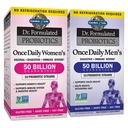 Garden of Life Probiotic Bundle: Dr. Formulated Once Daily Women 's Probiotics, 50 Billion CFU Shelf Stable, Non-GMO Probiotic for Men ' Women with Prebiotic Fiber, 30 Capsules