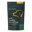 VetriScience Healthy Skin & Coat Chews, Derma Strength Omega-3 Suplemento de aceite de salmón para perros, Piel de Omega y Coat Chews, Skin Health, Coat Growth, Fish Oil and Vitamin E, Veggie, 70 Cuenta