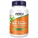 Ahora Alimentos Leche Esteto Extracto 750 mg Silymarin (600 mg), Fuerza máxima - 90 cápsulas Veg