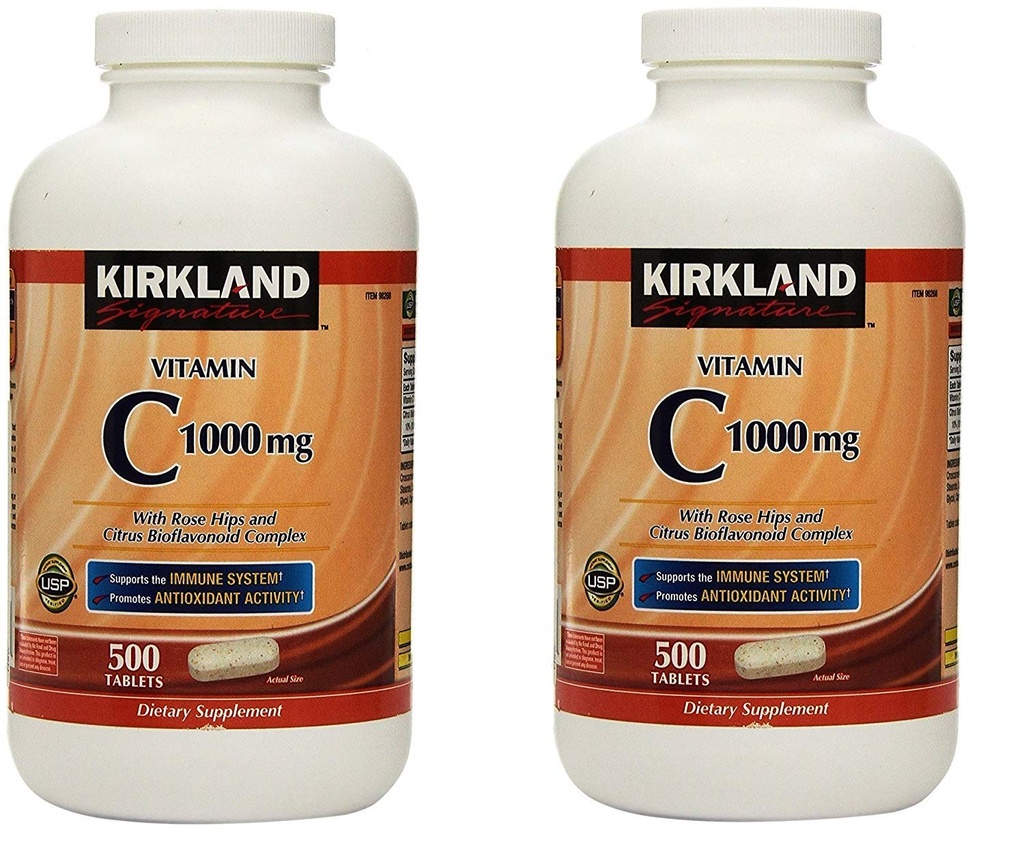 Kirkland Vitamina C con Rose Hips y Citrus Complejo Bioflavonoide (1000 mg)