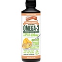 Barlean's Ginger Peach Vegan Omega 3 Suplemento, Liquid Algae Oil con 630 mg EPA & DHA, Plant Based Omegas from Algal Oil, Non-GMO & Gluten Free, 16 oz