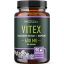 Vitex Chasteberry Suplemento 600mg ANTE Agnus Castus for Women's Hormone Balance, Menopause, Menstrual Regularity &amp; Hormonal Acne* TEN Certified Gluten-Free, Vegetarian TEN 90 Capsules, 3-Month Supply