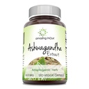 Increíble India Ashwagandha 500 mg Veggie Capsules Suplemento Silencio Hecho con natural Ashwagandha Silencio No-GMO Silencio Gluten Gratis (120 Conde)