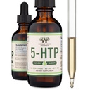 5HTP gotas líquidas - Más Absorbable y Efectiva que 5 cápsulas HTP (60 Serviciones de 50mg 99%+ 5-HTP) Suplemento de serotonina para el Mood, el sueño y la relajación por madera doble